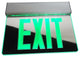 NICOR EXL2-10UNV-AL-MR-G-2 Edge Lit LED Emergency Exit Sign