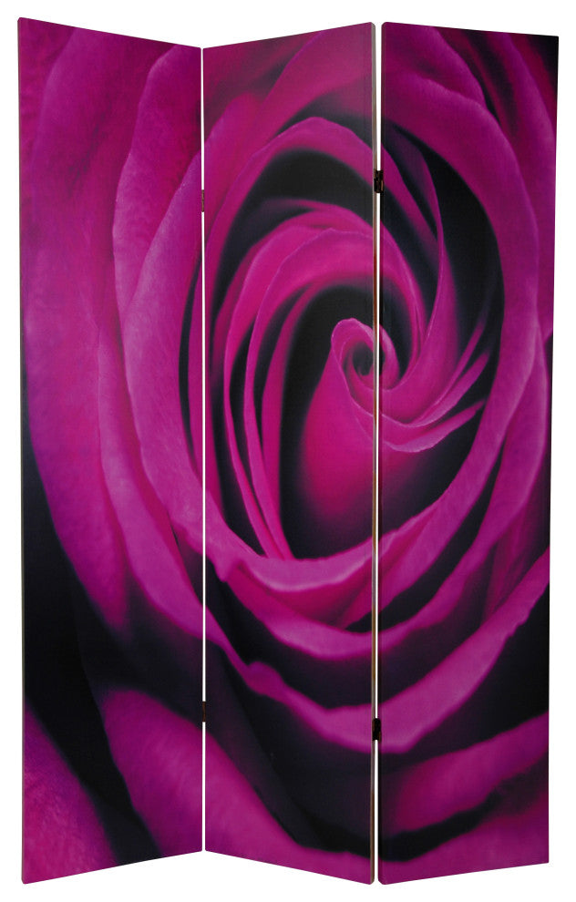 6' Tall Double Sided Roses Room Divider