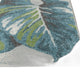 7' X 10'  Polypropylene Teal Or  Green Area Rug
