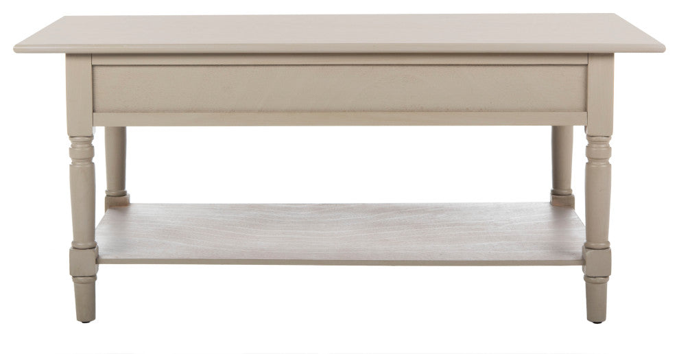 Safavieh Boris 2-Drawer Coffee Table, Vintage Gray
