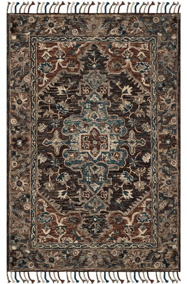 Safavieh Aspen Apn112A Rug, Charcoal/Light Brown, 8'0"x10'0"