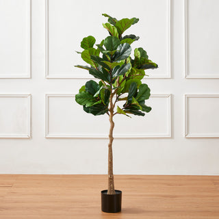 5' Faux Fiddle Leaf Fig Tree in Pot