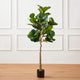 5' Faux Fiddle Leaf Fig Tree in Pot