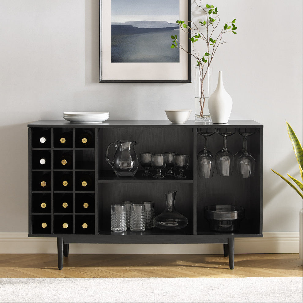 Liam Wine Storage Sideboard Black