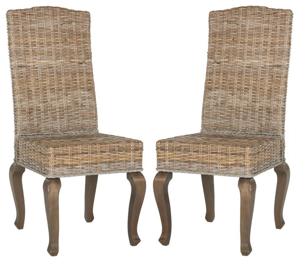 Milos 18''H Wicker Dining Chair, Sea8018A-Set2