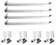 Flat Sash Rods 20-36", Set of 4, White