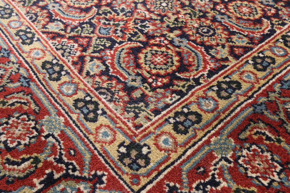 3' 10" X 15' 7" Hand Knotted Persian Hill Herati Wool Runner Rug - Q13164