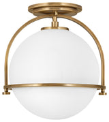 Hinkley Lighting 3403 Somerset 11"W Semi-Flush Ceiling Fixture - Heritage Brass