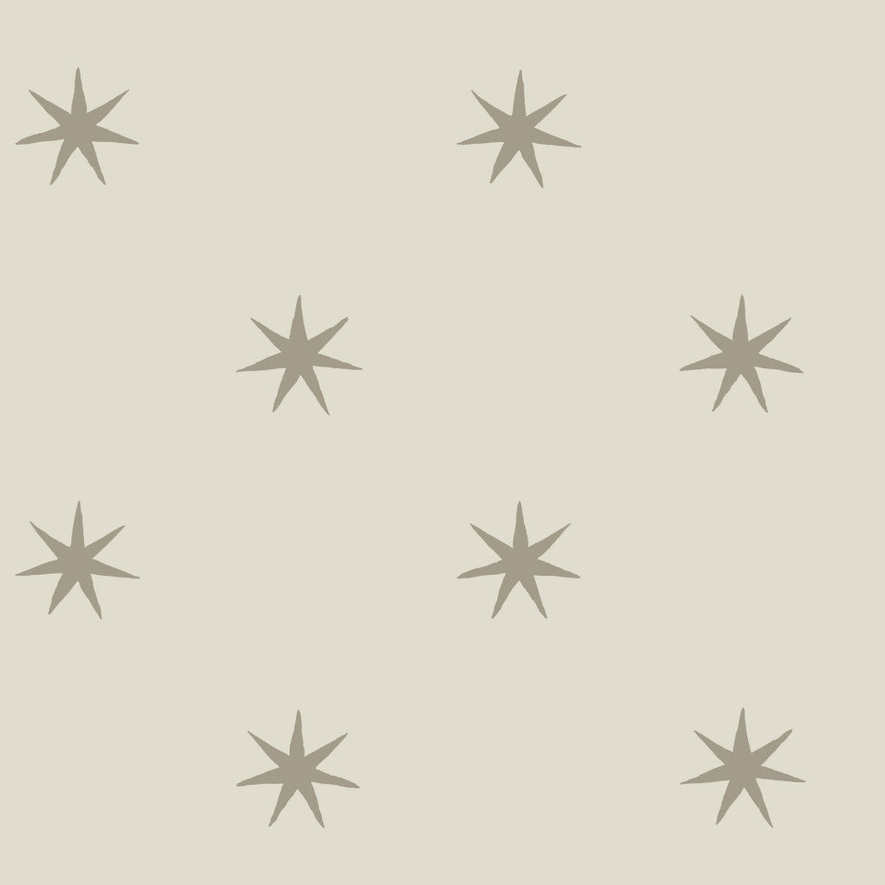 Wicker & Metallic Glint Star Splendor Peel & Stick Wallpaper