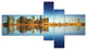 Calm Singapore Skyline, Cityscape Photography Canvas Print, 60"x32", 5 panels