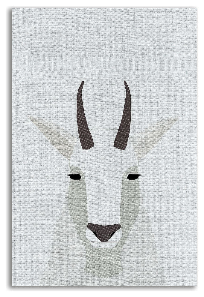 Mountain Goat by Annie Bailey Art, Print on Canvas, Ready to Hang