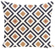 Diamond Mayhem Geometric Print Pillow, Caramel, 26"x26"