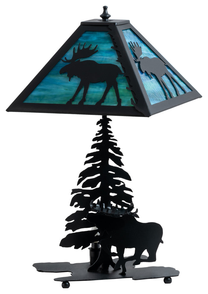 21 High Lone Moose Table Lamp