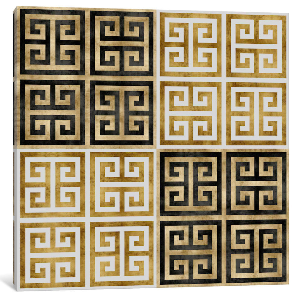 "Greek Key I" by Ellie Roberts, Canvas Print, 18"x18"