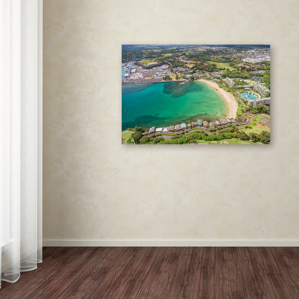 Pierre Leclerc ''Kalapaki Beach'' Canvas Art, 47x30