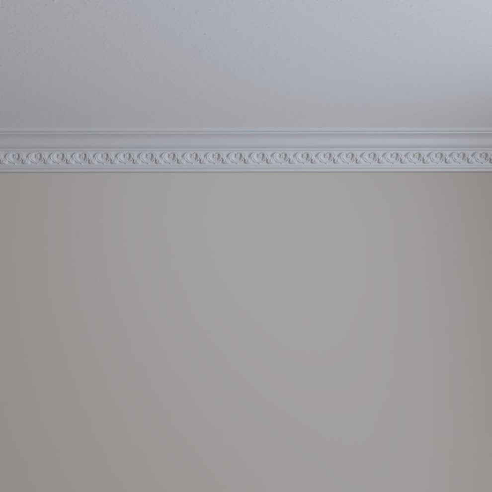 3 1/8"Hx2 3/8"Px3 7/8"Fx96 1/4"L, 2" Repeat, Irwin Crown Moulding