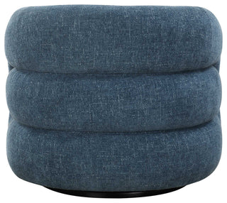 Uttermost Junie Blue Swivel Barrel Chair