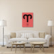 "Aries Zodiac Sign Black" Fine Art Print