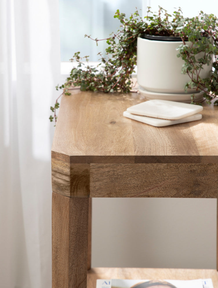 Talcott Wood Side Table, Natural 22x14x26