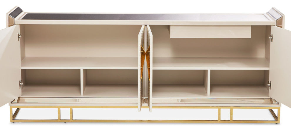 Full product on white background; interior view with doors open (alternate_white_full).