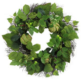22" Artichoke Wreath Spring Greenery