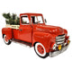 18" Red Metal Truck Decoration