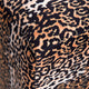 Dann Foley Stool Brown, Black, White Cheetah Print Linen Upholstery