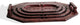 Set of Four Handmade African Leather Trays