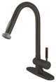 Gourmetier Single Handle Pull-Down Spray Kitchen Faucet GS8885DWL