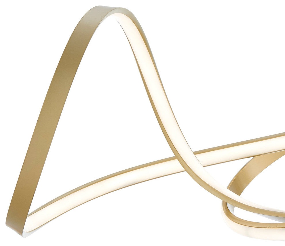 Moscow Dimmable Integrated LED Chandelier, Gold, Smart Dimmer Included