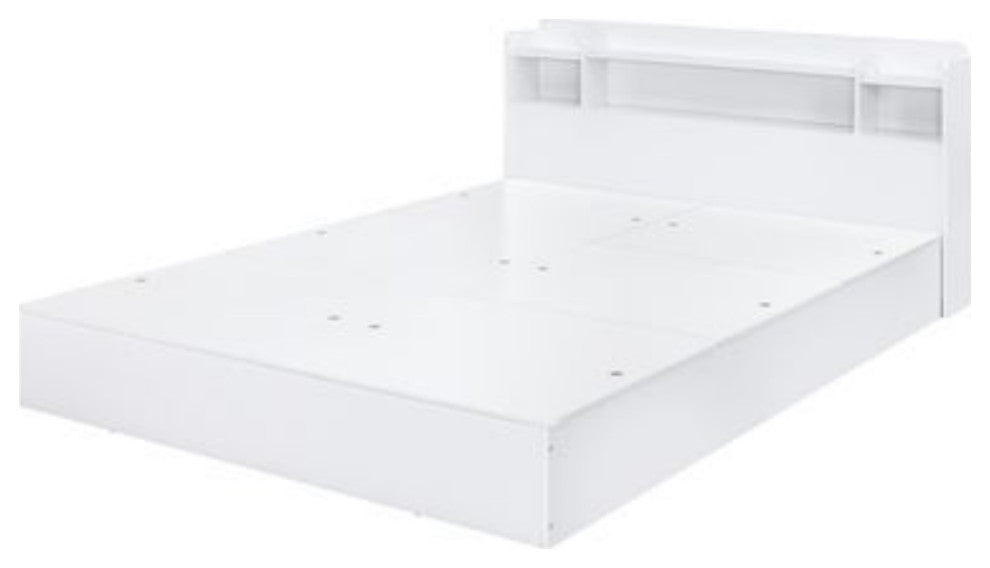 Bd00548Q Queen Bed With Storage, White Finish