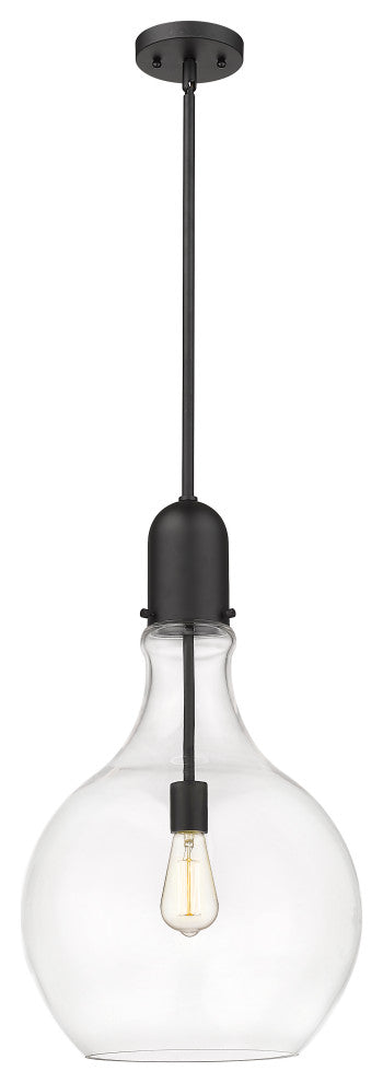 Innovations Lighting 492-1S-BK-G582-14 Amherst 1 Light 13.75" Pendant