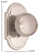 Palladian Plate Passage Set - 2-3/8"