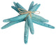 Set of Three Blue Polystone Starfish