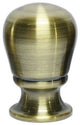 Urbanest Torrent Lamp Finial, 1 13/16", Antique Brass