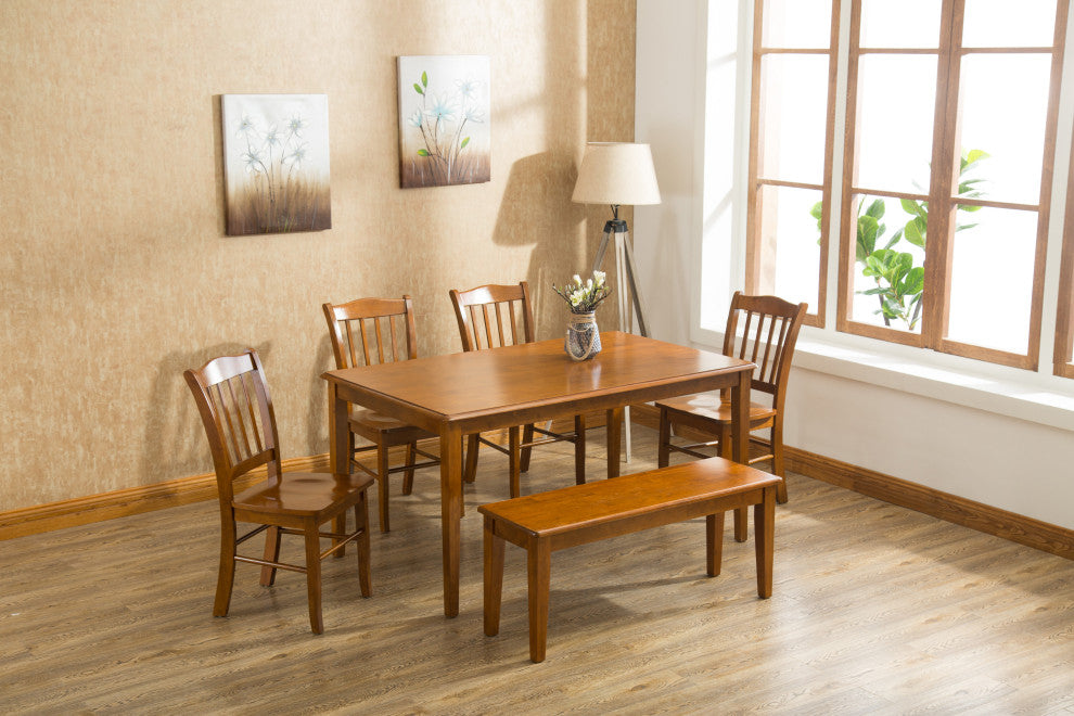 6-Piece Shaker Dining Set, Walnut