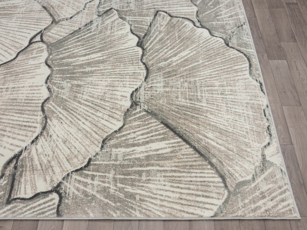 Abani Rugs Arto PRT220 Contemporary Shell Area Rug