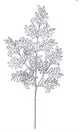 Vickerman L186207 22" Silver Glitter Lace Holly Leaf Artificial Christmas Spray