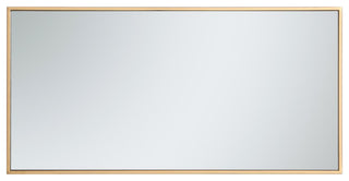 Elegant Monet Metal Frame Rectangle Mirror 18" MR41836BR - Brass