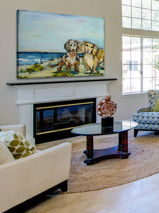 "Beautiful Dachshunds" Painting Print on Canvas by Tori Campisi