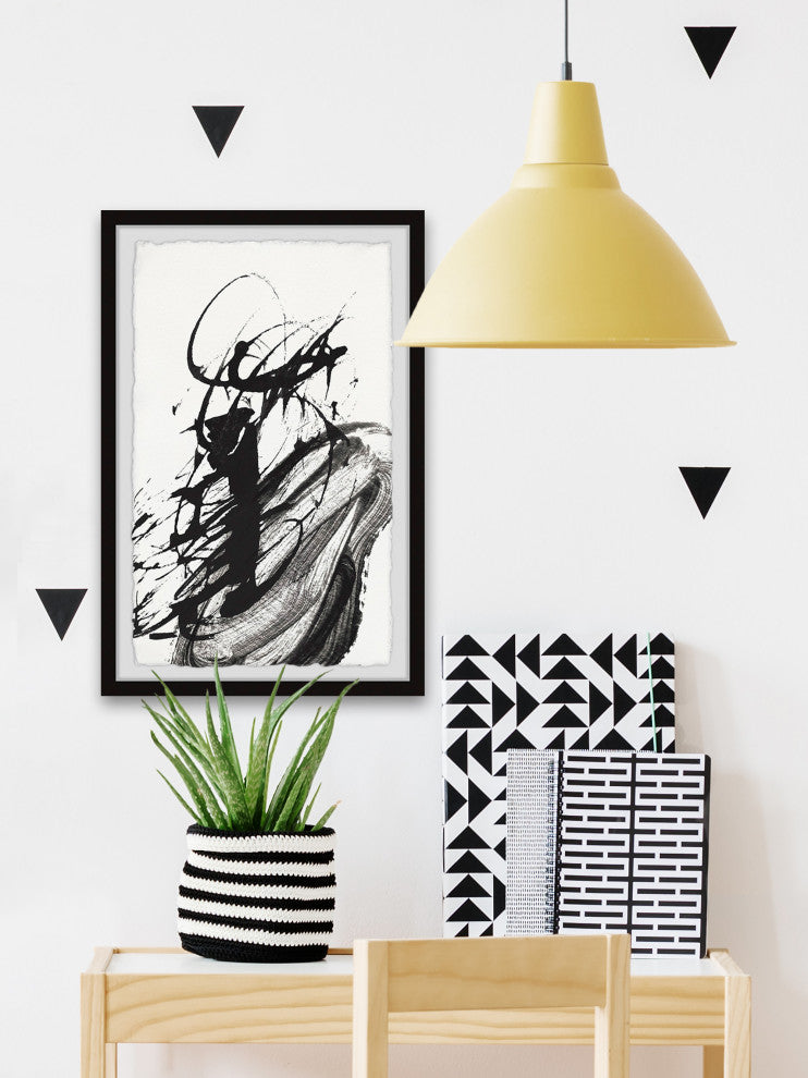 "Dark Light" Framed Painting Print, 8x12