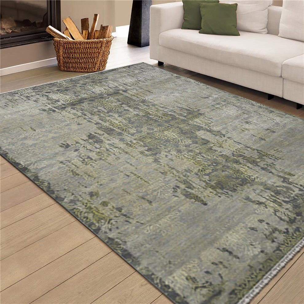 Pearl Area Rug, Light Gray, 9' x 12', Persian