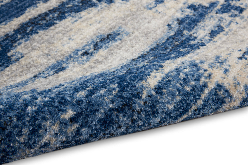 Nourison Home 5'3"x7'3" Calvin Klein River Flow Blue Gray Area Rug