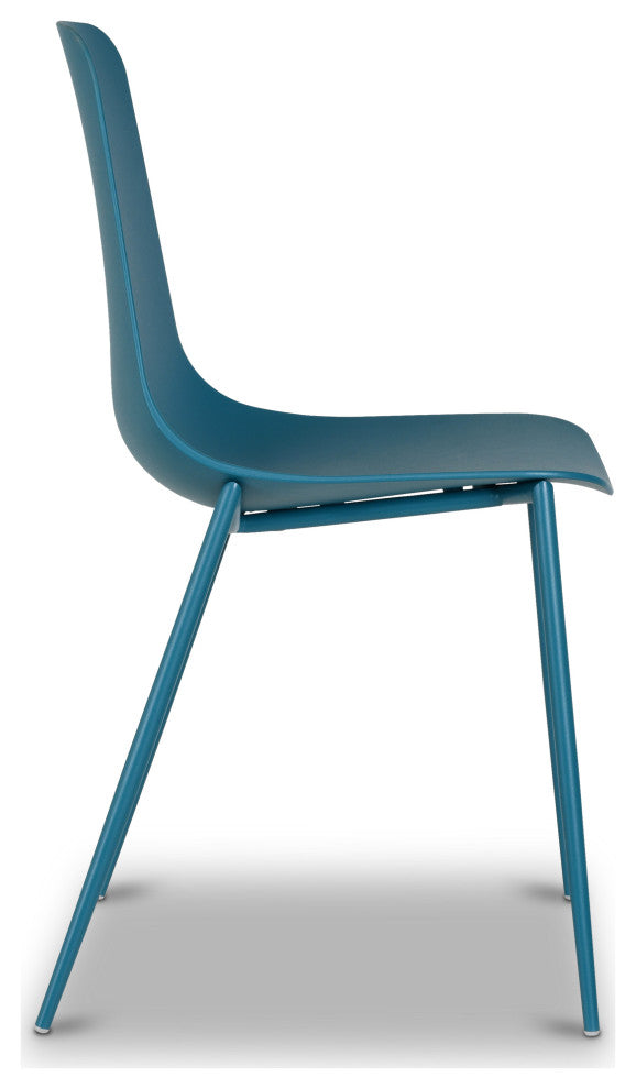 Poly and Bark Isla Chair, Ocean Teal, Set of 4