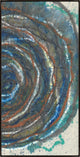 24x48 All Mixed Up II, Framed Artwork, Espresso