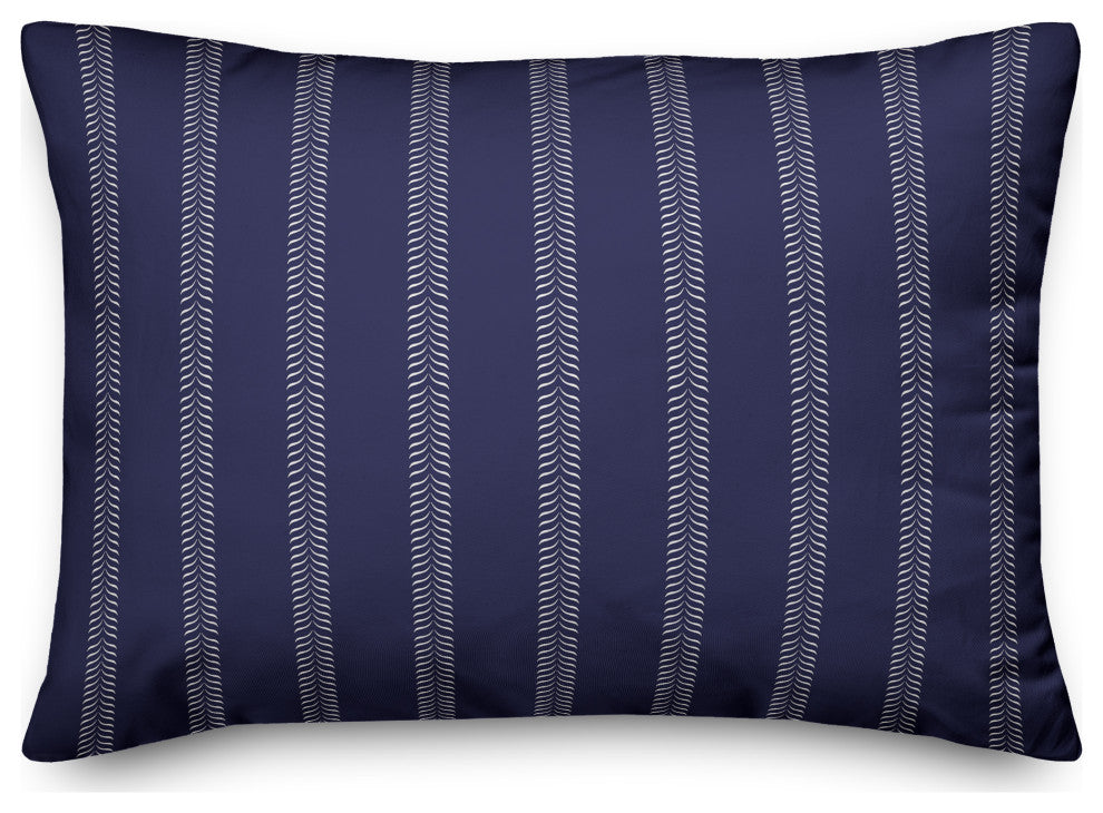 Navy Lines 20x14 Indoor/Outdoor Pillow