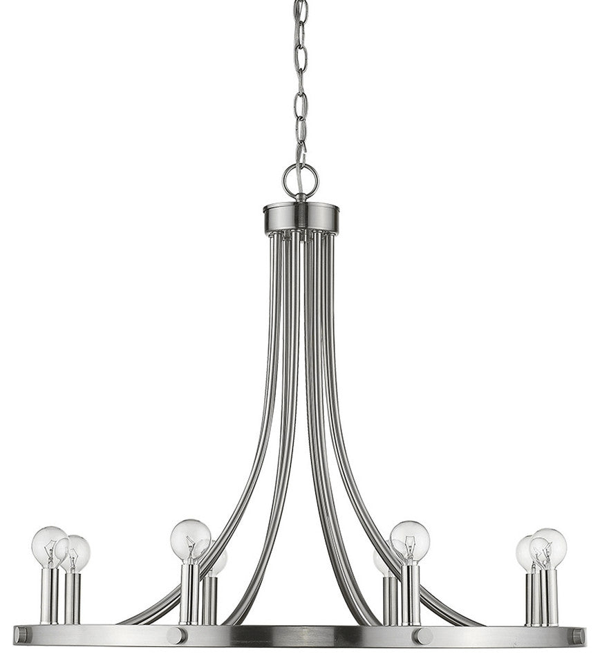 Sawyer 8-Light Satin Nickel Chandelier
