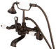Vintage Classic Wall Mount Tub Faucet With Handshower, Oil Rubbed Bronze Finish