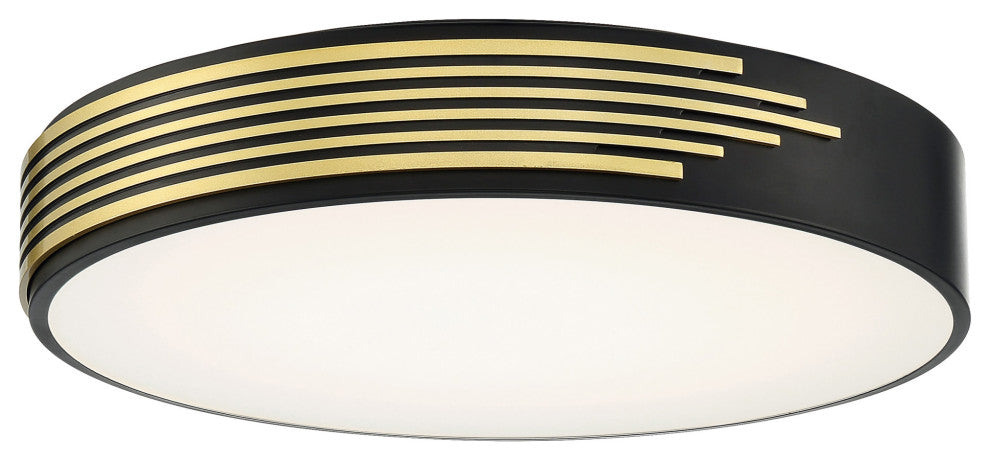 Access Lighting 49951LEDD/ACR Maestro 18"W LED Flush Mount Drum - Black