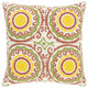 Surya Termez TMZ-002 18"x18" Pillow Cover, Clay/Ivory/Olive/Yellow/Rust